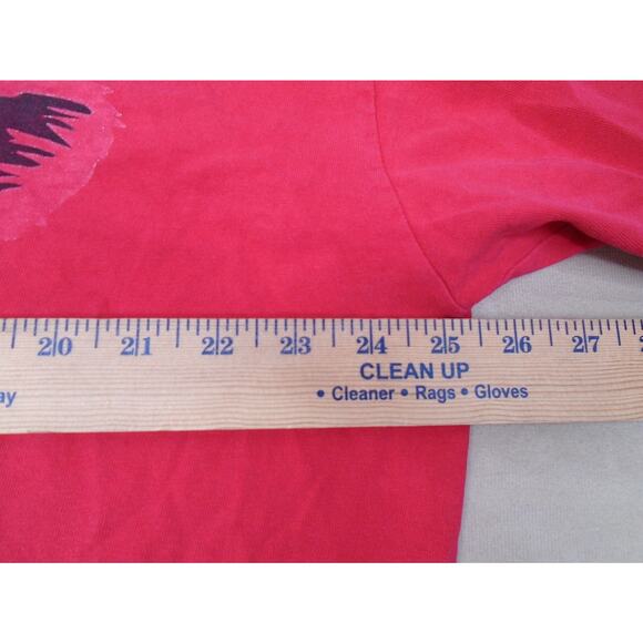 Vintage 90s Busch Gardens T shirt Tiger Graphic Red Roller Coaster Distressed XL - Picture 10 of 14